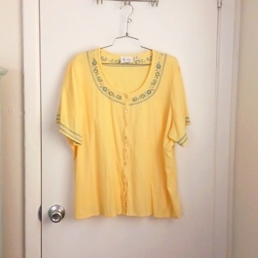 Denim & co Top Size 2X